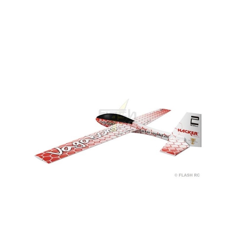 RC-Segler - Vagabond 1500 HexaRed ARF Flügel/Verkleidung verkleidet Hacker Model - FLASH RC