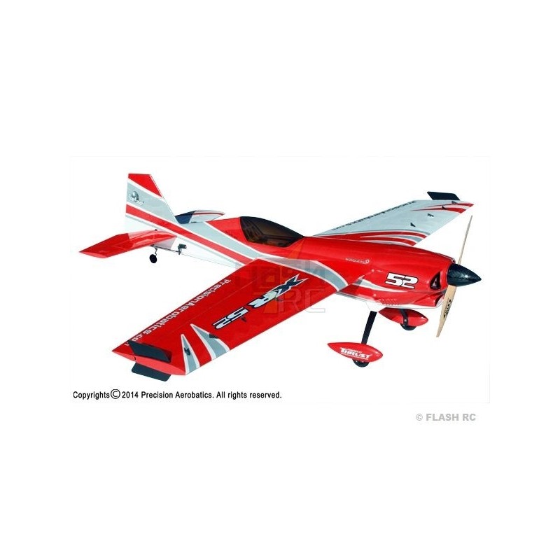 RC Acrobacia Aérea - Precision Aerobatics XR 52 V2 rojo ARF aprox.1.32m - FLASH RC