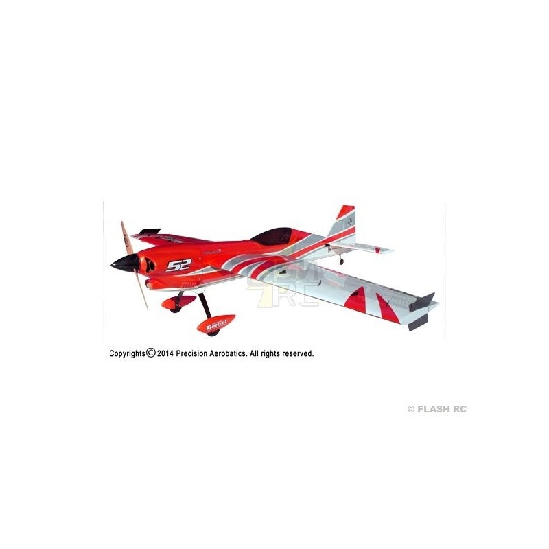RC Acrobacia Aérea - Precision Aerobatics XR 52 V2 rojo ARF aprox.1.32m - FLASH RC
