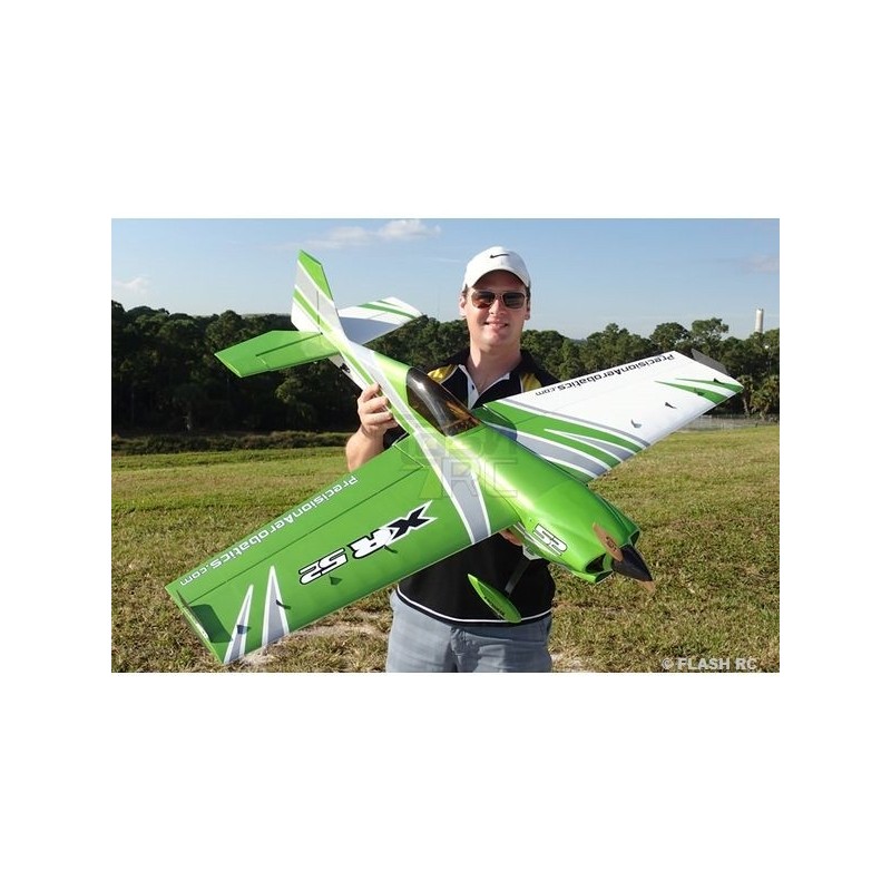 RC Acrobacia Aérea - Precision Aerobatics XR 52 V2 green ARF approx.1.32m - FLASH RC