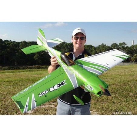 RC Acrobatico - Precision Aerobatics XR 52 V2 verde ARF circa 1,32m - FLASH RC