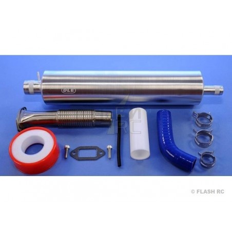 Scarichi - Set completo di scarichi (tipo canister) DLE20-RA - Motori Dle - FLASH RC
