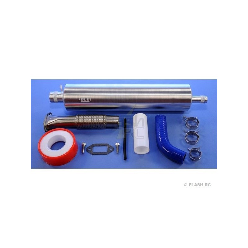 Pots d'échappements - Set complet échappement (type canister) DLE55-RA - Dle Engines - FLASH RC