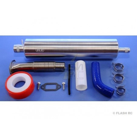 Escapes - Juego completo de escapes (tipo canister) DLE55-RA - Motores Dle - FLASH RC