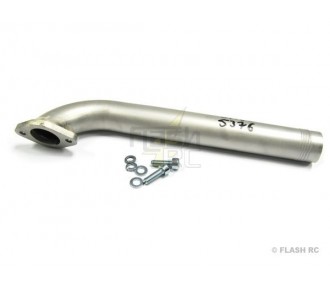 Tubi di scarico/flange - Tubo di scarico angolato stretto DA60 Toni Clark - FLASH RC