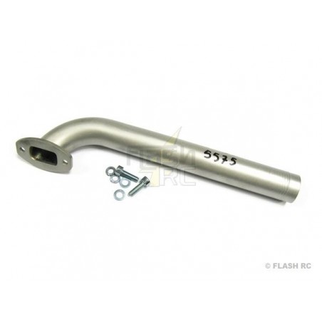 Tubi di scarico/flange - Tubo di scarico angolato stretto DA50-R Toni Clark - FLASH RC