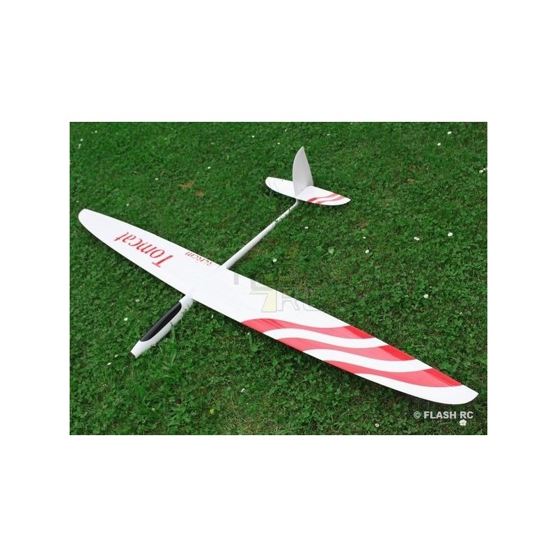 RC-Motorsegler - E-Tomcat Full Carbon 2.60m weiß & rot RCRCM - FLASH RC