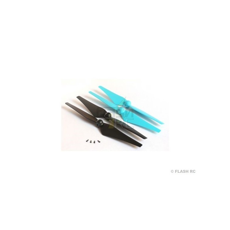 Piezas de repuesto para drones - Juego de palas azul/negro - Galaxy Visitor 6 NINE EAGLES - FLASH RC