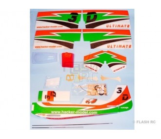 RC Acrobacia Aérea - Hacker modelo 3D ver t ARF aprox.1.00m - FLASH RC 2