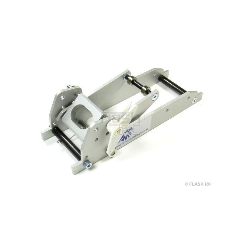 Mechanical retractable glider gear - FEMA 9802A retractable gear + glider BRAKE 12-25kg (with 152mm wheel + brake + guard 
