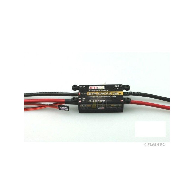 Electronic / Magnetic Switches - Electronic Main Switch 100 Jeti + magnetic switch - FLASH RC