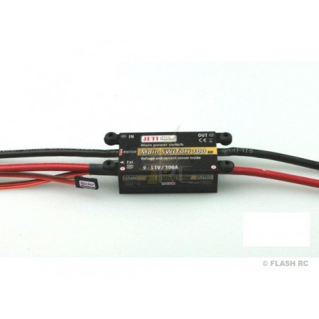 Elektronische / magnetische Schalter - Elektronischer Schalter Main Switch 100 Jeti + magnetischer Schalter - FLASH RC
