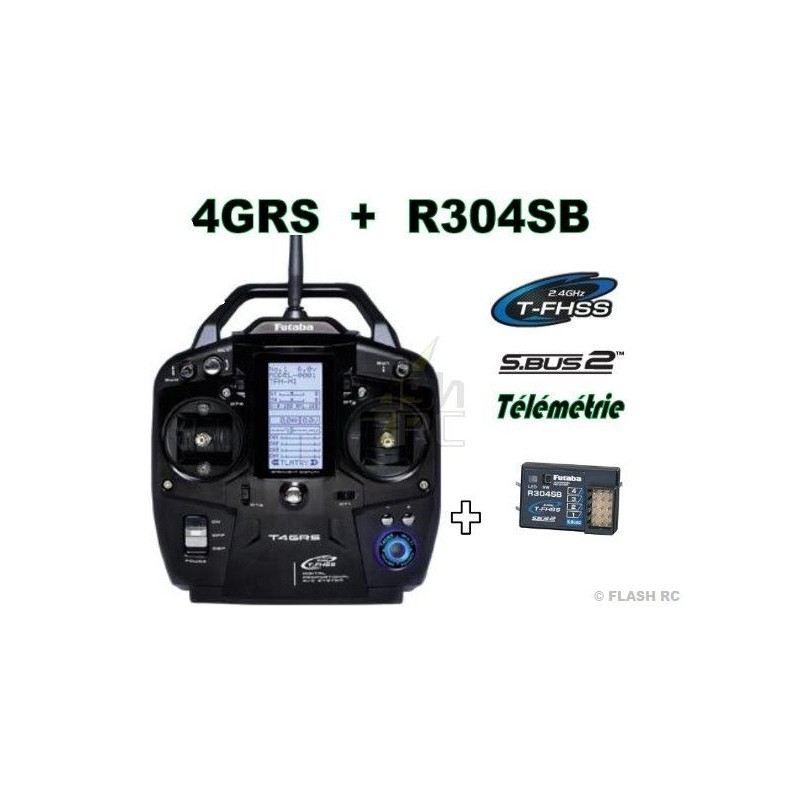 Radiocomandi - Radio Futaba 4GRS 2.4Ghz T-FHSS + R304SB - FLASH RC