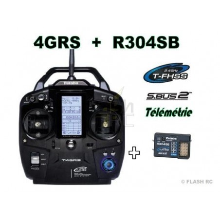 Funkfernsteuerungen - Funkgerät Futaba 4GRS 2.4Ghz T-FHSS + R304SB - FLASH RC