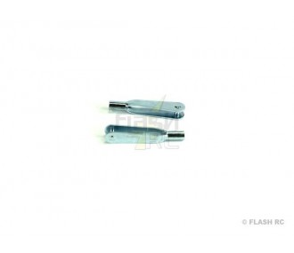 Métal droite - Chapes métal M2.5 (2 pcs) - KAVAN - FLASH RC