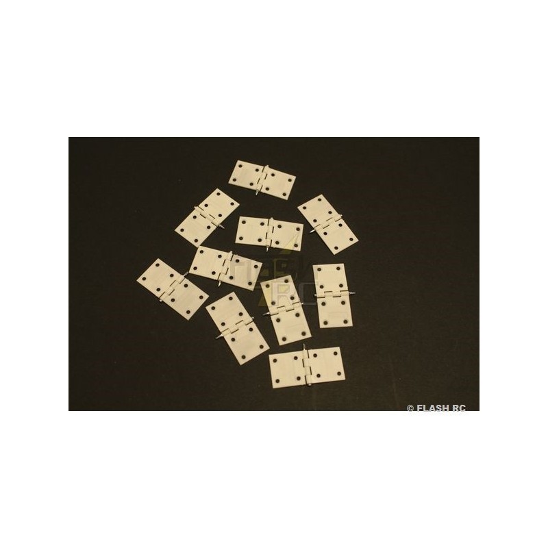 Cerniere - Cerniere piatte in nylon 34x16mm (10 pz) - KAVAN - FLASH RC