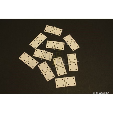 Cerniere - Cerniere piatte in nylon 34x16mm (10 pz) - KAVAN - FLASH RC