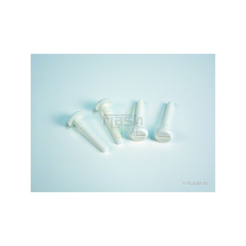 Nylon screws - Nylon screws for wings M6x38mm KAVAN (4 pcs) - FLASH RC