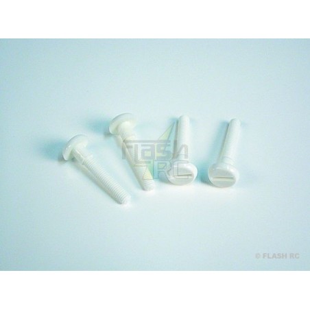 Viti in nylon - Viti ad alette in nylon M6x38mm KAVAN (4 pz) - FLASH RC