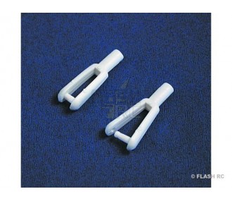Nylon droite - Chapes nylon M2 (2 pcs) KAVAN - FLASH RC