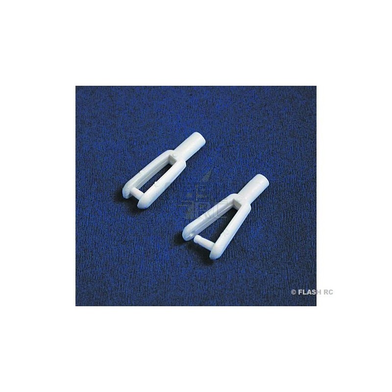 Straight Nylon - M2 Nylon Clevises (2 pcs) KAVAN - FLASH RC