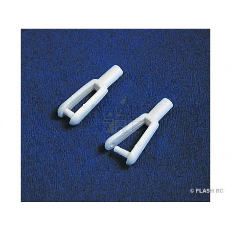 Nylon droite - Chapes nylon M2 (2 pcs) KAVAN - FLASH RC