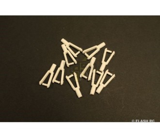 Nylon droite - Chapes nylon M2 (10 pcs) KAVAN - FLASH RC