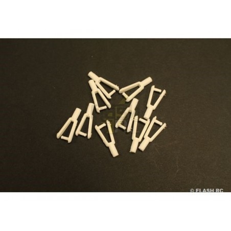 Nylon droite - Chapes nylon M2 (10 pcs) KAVAN - FLASH RC