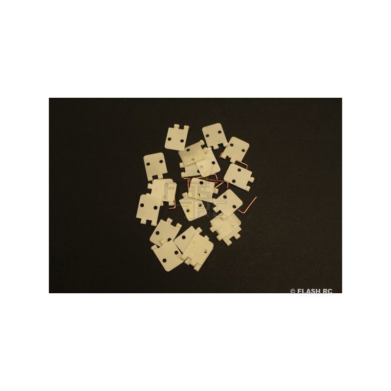 Scharniere - Scharniere flach Nylon 26x11mm (10 St.) zum Anbringen - KAVAN - FLASH RC