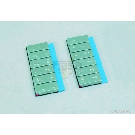 Plomb autocollant (12x5g) KAVAN - FLASH RC
