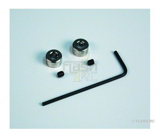 Topes de rueda y ejes - Tope de rueda dia.2 mm (5 uds) KAVAN - FLASH RC