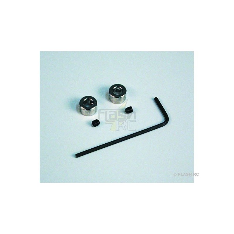 Topes de rueda y ejes - Tope de rueda dia.2 mm (5 uds) KAVAN - FLASH RC
