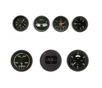 Planche d'autocollants instruments moderne (éch. 1/3) - FLASH RC