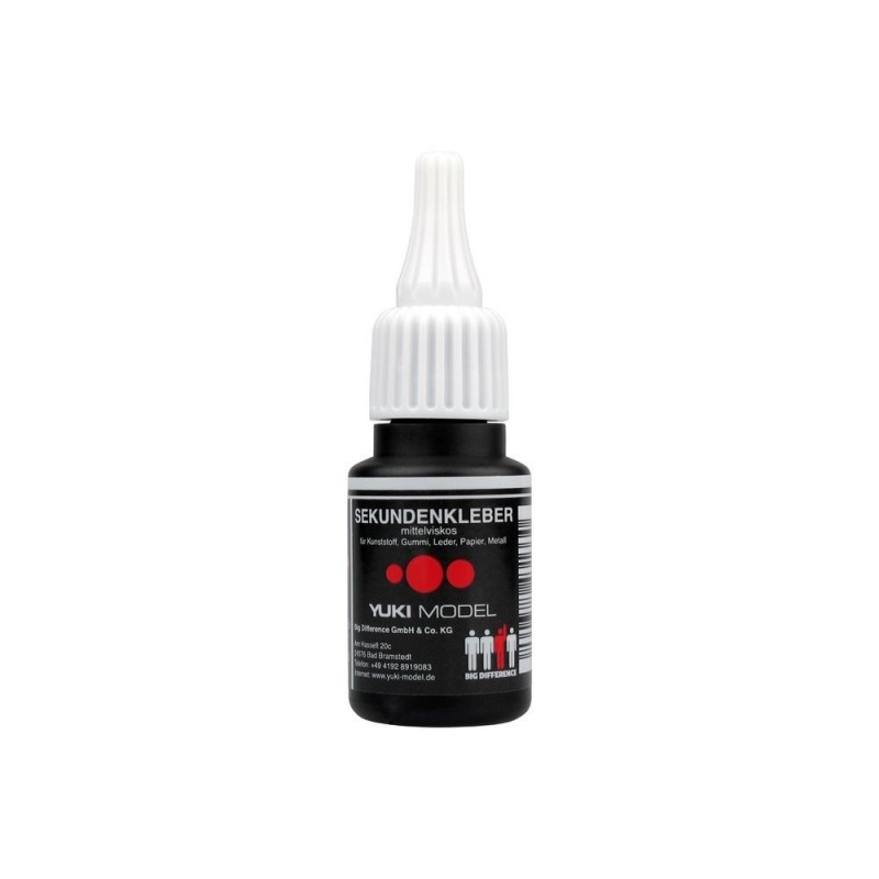 Cyano Elapor/Epp/Madera - Pegamento ciano medio 20g Modelo YUKI - FLASH RC