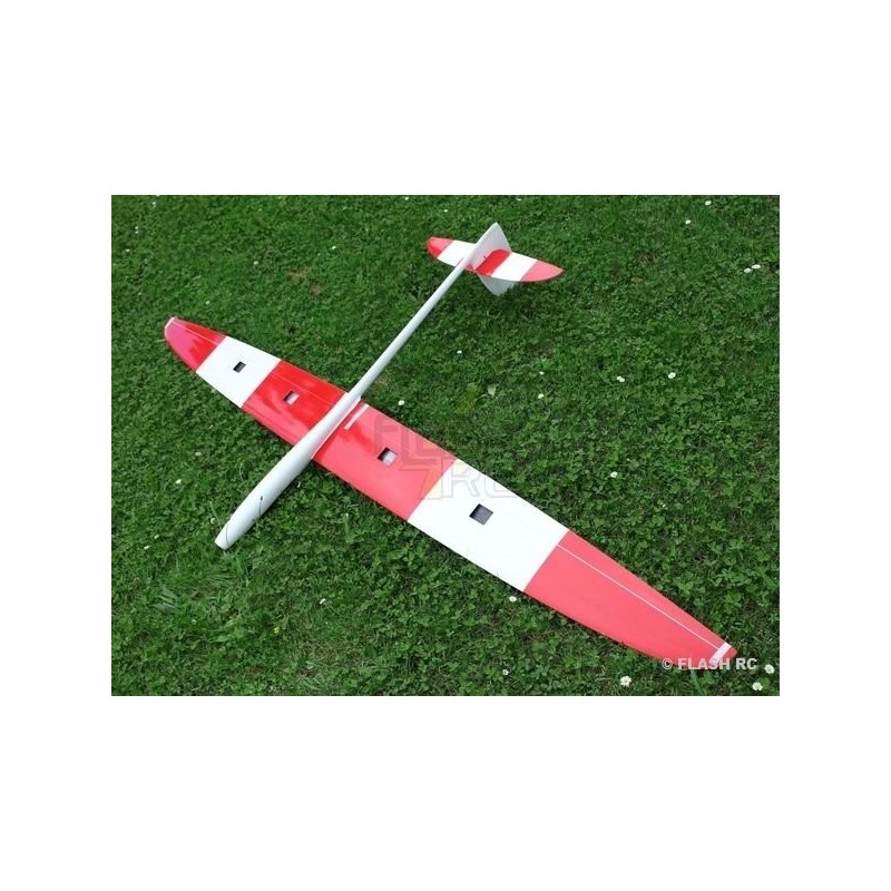 RC Motorgliders - E-Tomcat Full carbon 2.60m white & red RCRCM - FLASH RC