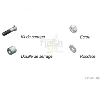 Motors and motor accessories for kits - 224311 - Propeller adapter 5mm / 8mm Extra 300 S / FUNCUB XL - FLASH RC