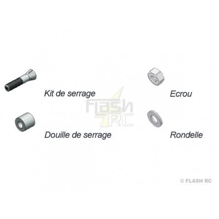 Motors and motor accessories for kits - 224311 - Propeller adapter 5mm / 8mm Extra 300 S / FUNCUB XL - FLASH RC