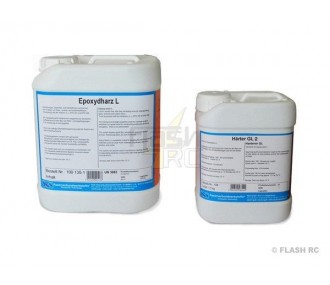 Resinas epoxi - Resina epoxi L + endurecedor GL2 (210min) R&G 930g - FLASH RC
