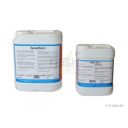Resine epossidiche - Resina epossidica L + indurente GL2 (210min) R&G 930g - FLASH RC