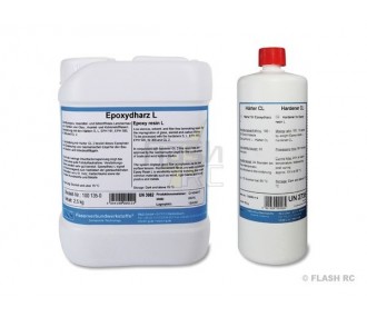 Epoxy resins - Epoxy resin L + hardener CL (60min) R&G 930g - FLASH RC