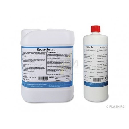 Resine epossidiche - Resina epossidica L + indurente CL (60min) R&G 930g - FLASH RC