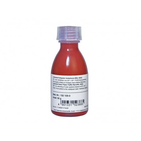 Epoxid-Farbpasten - Epoxid-Farbpaste Verkehrsrot (RAL 3020) 50g R&G - FLASH RC