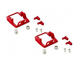 Precision servo supports - Supports (1 pair) Servo MKS 6100/450/470/480 with bearing - FLASH RC