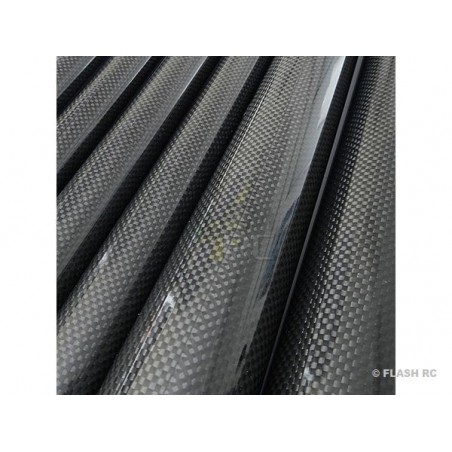 Braided R&G (epoxy resin) - Braided carbon tube Ø6x4x1000mm (Taffeta 3k) R&G - FLASH RC