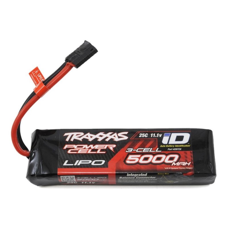 Batteries voitures et bateaux RC - Traxxas Batterie Lipo 11.1V 3S 5000mAh ID 2872X - FLASH RC