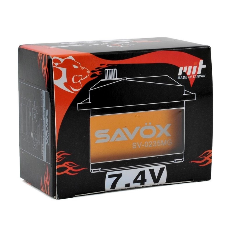 Servo numérique monster Savox SV-0236MG (200g, 40kg.cm, 0.17s/60°) - FLASH RC