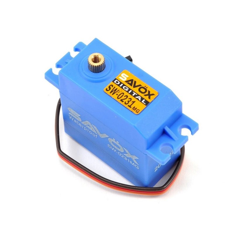 Servo numérique standard étanche Savox SW-0231MG (66g, 15kg.cm, 0.17s/60°) - FLASH RC