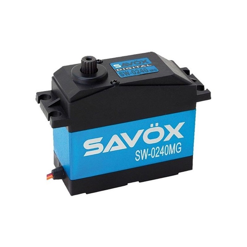 Servo numérique monster étanche Savox SW-0240MG (200g, 35kg.cm, 0.15s/60°) - FLASH RC