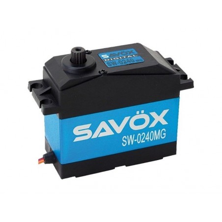 Servos - Savox SW-0240MG servo digital monstruo impermeable (200g, 35kg.cm, 0.15s/60°) - FLASH RC