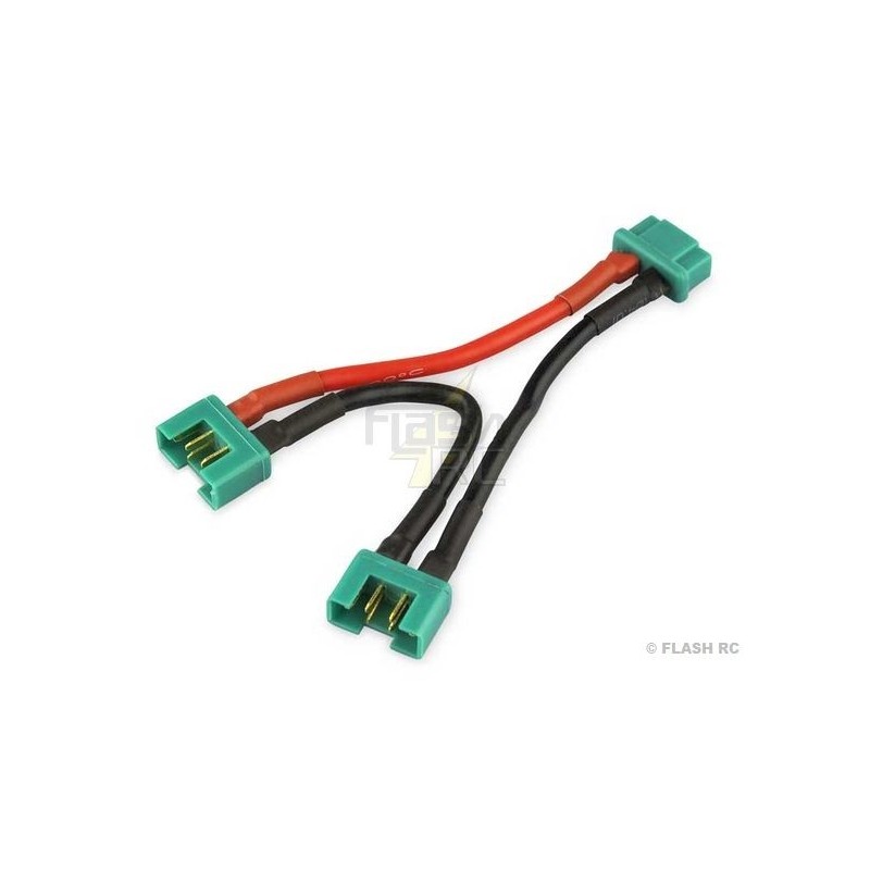 Cordons série/parallèle pour batteries & moteurs - Câble série Multiplex MPX - Amass - FLASH RC